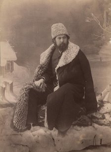 Photo portrait of the merchant of the 2nd guild Vasily Ivanovich Karnakov, 1890. Creator: Akselrod.