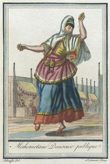 Costumes de Différents Pays, 'Mahometane Danseuse Publique', c1797. Creators: Jacques Grasset de Saint-Sauveur, LF Labrousse.
