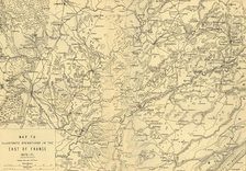 'Map to Illustrate Operations in the East of France 1870-71', c1872. Creator: R. Walker.