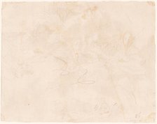 Sketch for the Flight into Egypt [verso], 1750/1755. Creator: Giovanni Battista Tiepolo.