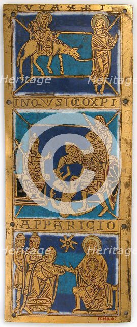 Plaque from a Portable Altar with Scenes from the Life of Jesus, German, ca. 1160-80. Creator: Unknown.