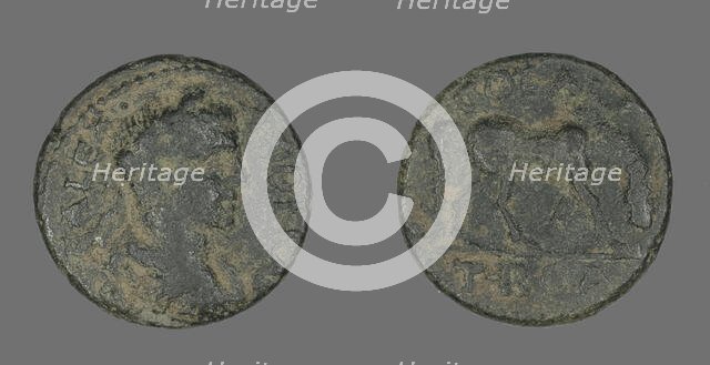 Coin Portraying Emperor Severus Alexander, 222-235. Creator: Unknown.