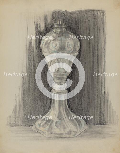 Lamp, 1936. Creator: Burrell.