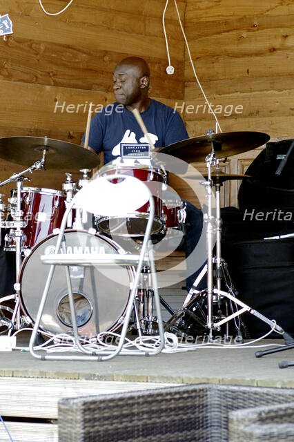 Winston Clifford, Roger Beaujolais Quartet, Three Horseshoes, Knockholt, Kent, 1st June 2021. Creator: Brian O'Connor.
