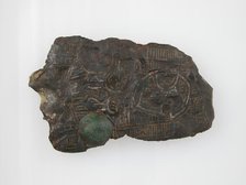 Belt Plate Fragment, Frankish, 4th-7th century. Creator: Unknown.