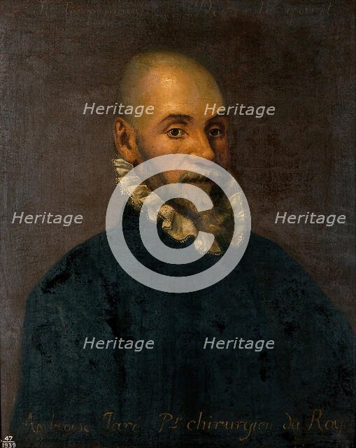 Ambroise Paré (1510-1590), surgeon, 17th (?) century. Creator: Unknown.