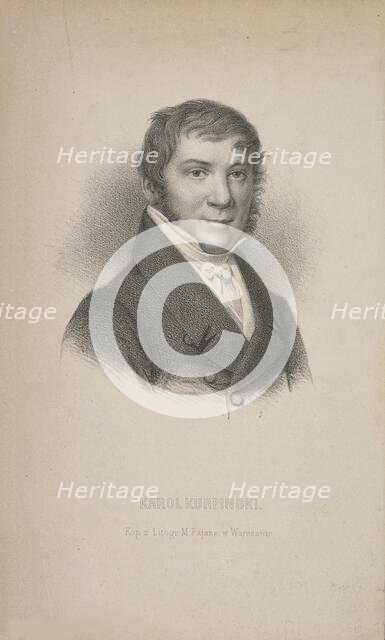 Portrait of the violinist and composer Karol Kurpinski (1785-1857). Creator: Fajans, Maksymilian (1827-1890).