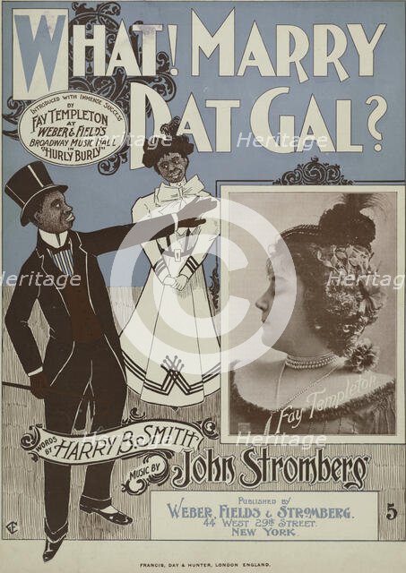 'What! Marry dat gal?', 1899.  Creator: Unknown.