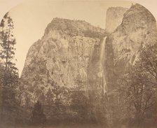 Pohono, Bridal Veil, 900 Feet, Yosemite, 1861. Creator: Carleton Emmons Watkins.