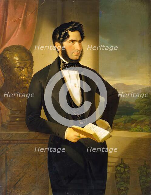 Portrait of a gentleman, 1842. Creator: Joseph Weidner.