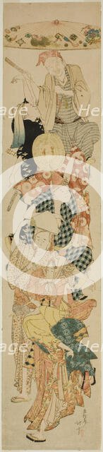 Bon Festival Dance, Japan, c. 1804/06. Creator: Hokusai.