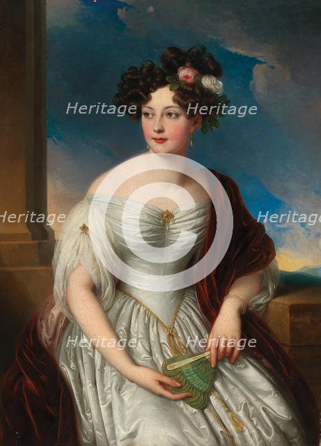 Portrait of Queen Pauline Therese of Württemberg (1800-1873), 1831. Creator: Ender, Johann Nepomuk (1793-1854).