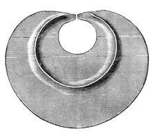 Gold ornaments from the graves of the Incas of Peru - breastplate in the form of the sun, 1883. Creator: Unknown.