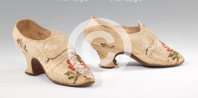 Shoes, British, 1750-70. Creator: Thomas Ridout.