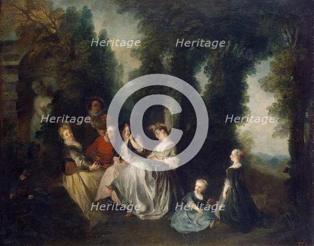 Party in the Garden', 1690-1743. Creator: Lancret, Nicolas (1690-1743).