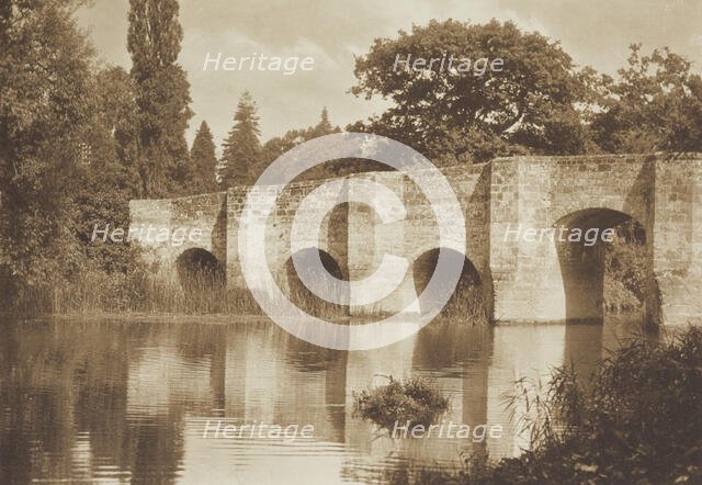 [Stone bridge]. From the album: Photograph album - England, 1920s. Creator: Harry Moult.