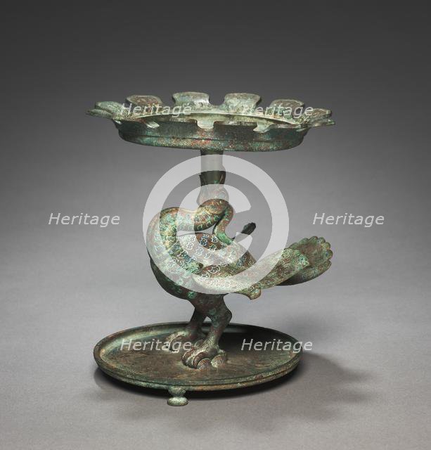 Shallow Basin Supported by a Bird (Bian), early 400s BC. Creator: Unknown.