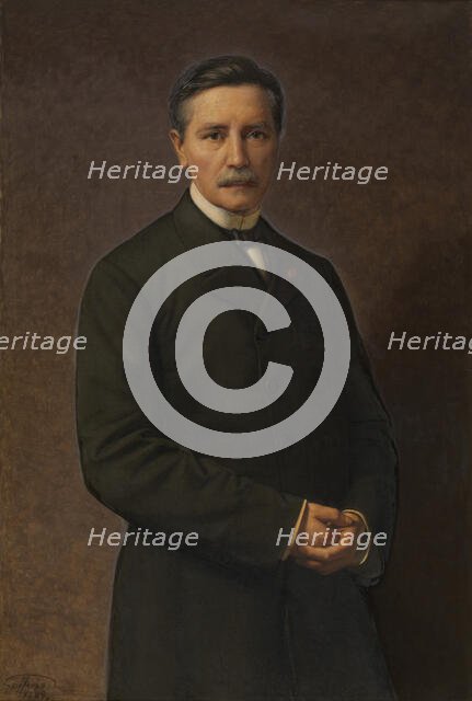 Self Portrait, 1889. Creator: Godfried Guffens.