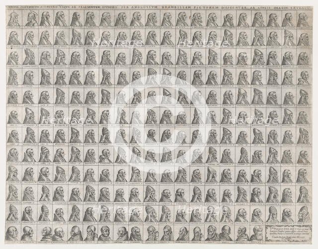 Speculum Romanae Magnificentiae: Small Portraits of the Popes from Christ to Sixtus V, 1585., 1585. Creator: Giovanni Ambrogio Brambilla.