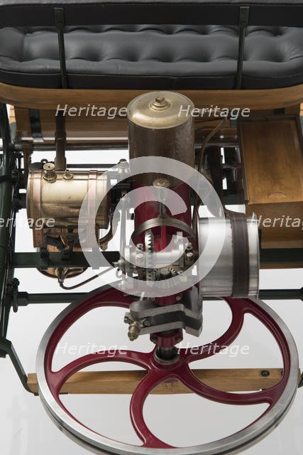 1885 Benz 3 wheeler scale model. Creator: Unknown.