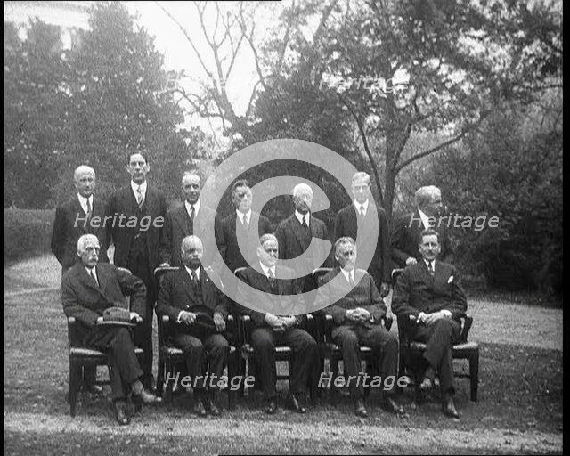 Group Portrait of a Cabinet, 1932. Creator: British Pathe Ltd.