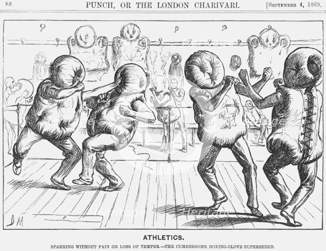 'Athletics', 1869. Artist: George du Maurier