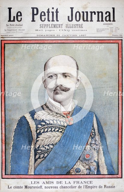 Count Mouravieff, Minister of Foreign Affairs of Russia, 1897. Artist: Henri Meyer