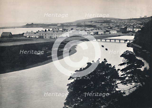 'Wicklow - General View of the Town and the River', 1895. Artist: Unknown.