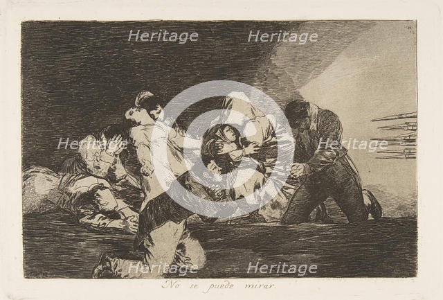 Plate 26 from 'The Disasters of War' (Los Desastres de la Guerra): 'One..., 1810-20, published 1863. Creator: Francisco Goya.
