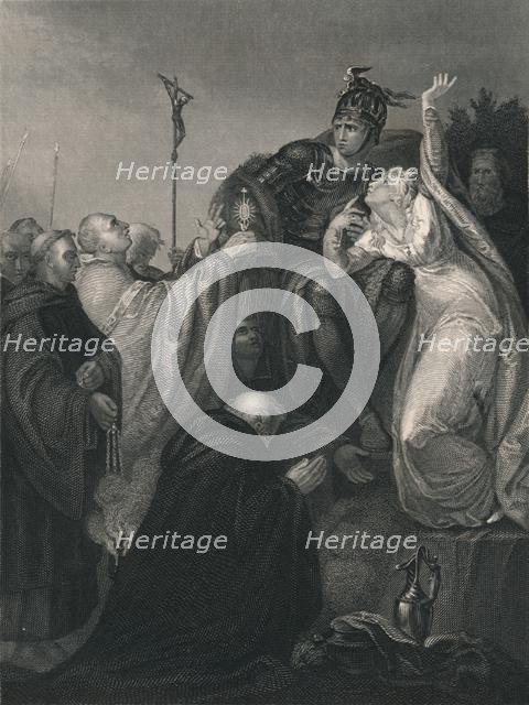 'St. Augustine Before Ethelbert.', (mid 19th century).  Creator: Henry Lemon.