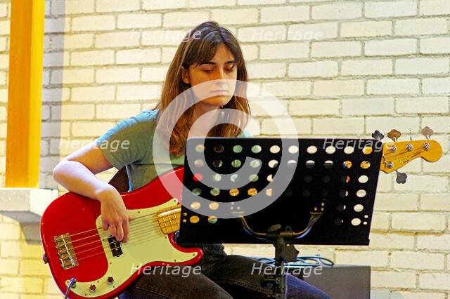 Myra Brownbridge, International Women’s Day, NJA Fundraiser, Baptist Church, Loughton, Essex, 2025. Creator: Brian O'Connor.
