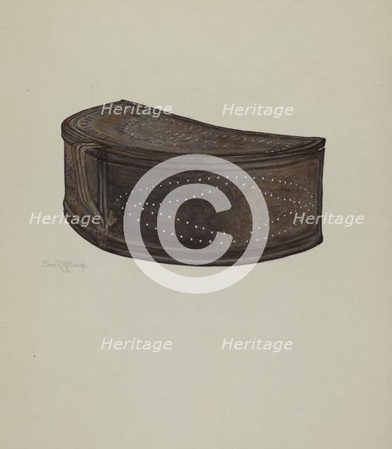 Pa. German Spark Shield, c. 1941. Creator: Elmer R. Kottcamp.