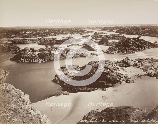 The Second Cataract on the Nile, 19th century. Creator: Maison Bonfils.