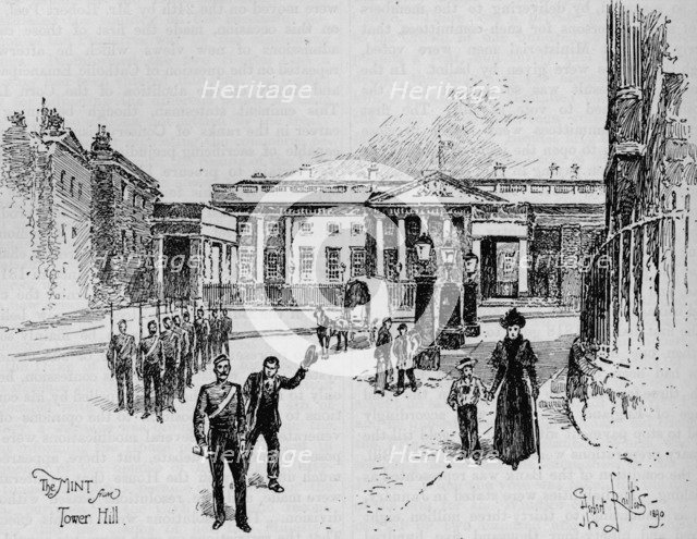 The Royal Mint, London, 19th century (1906).  Artist: Herbert Railton.