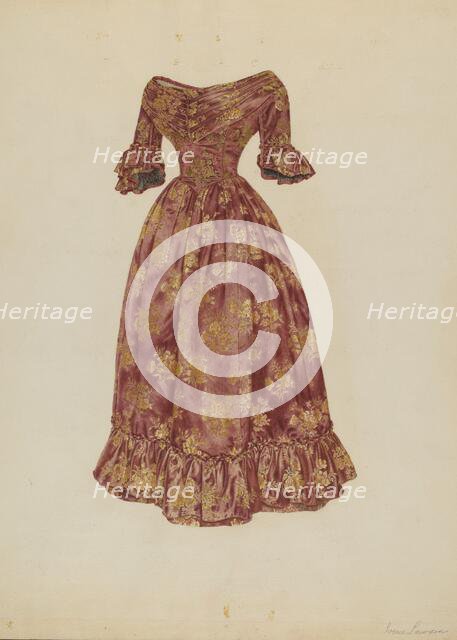 Dress, c. 1938. Creator: Irene Lawson.