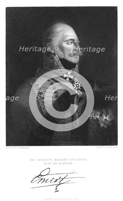 'Ernest Augustus, King of Hanover', 1837. Artist: Unknown