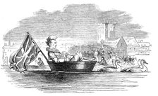 Barry, the Clown, on the Thames, 1844. Creator: Unknown.