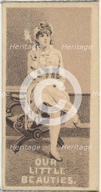 From the Actresses series (N57) promoting Our Little Beauties Cigarettes for Allen & Ginte..., 1890. Creator: Allen & Ginter.