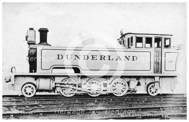 Tank engine, steam locomotive built by Kerr, Stuart and Co, early 20th century.Artist: Raphael Tuck