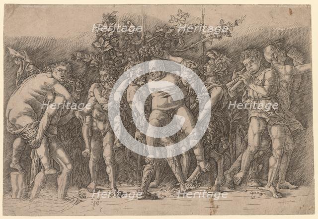 Bacchanal with Silenus. Creator: Giovanni Antonio da Brescia (Italian).