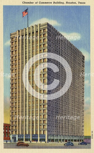 Chamber of Commerce Building, Houston, Texas, USA, 1939. Artist: Unknown