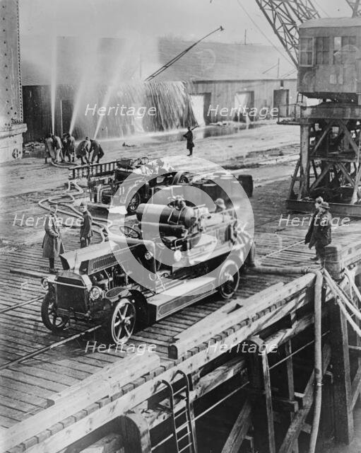 American Firemen, Bassens, 1919. Creator: Bain News Service.