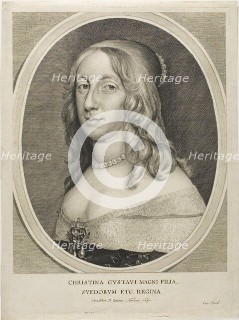 Queen Christine of Sweden, n.d. Creator: Adriaen van de Venne.