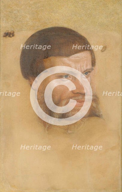 Portrait of a bearded man (Joachim I, Prince of Anhalt-Dessau?), c.1540. Creator: Cranach, Lucas, the Younger (1515-1586).