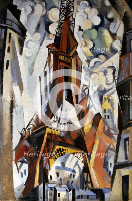 'The Eiffel Tower', 1910-1911. Artist: Robert Delaunay