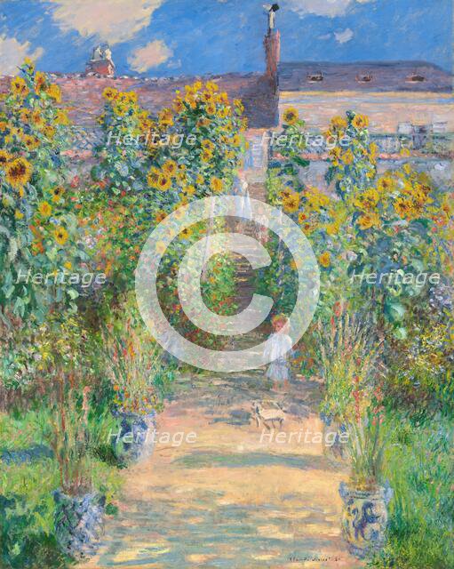 The Artist's Garden at Vétheuil, 1881. Creator: Claude Monet.