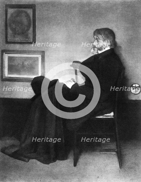 Thomas Carlyle, Scottish essayist, satirist, and historian, c1873.Artist: James Abbott McNeill Whistler
