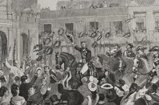 Triumphal entry of Martínez Campos into Havana on June 14, 1878. Creators: Juan Comba García, Andrés Ovejero.