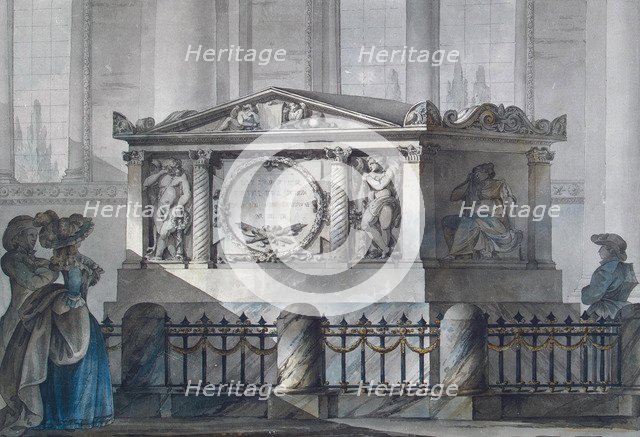 Tomb of Admiral Samuel Greig at the Cathedral Hill, Tallinn, 1790s.