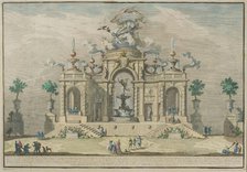 The Chinèa (Festa della Chinea) in Rome, 1753-1759. Creator: Vasi, Giuseppe (1710-1782).